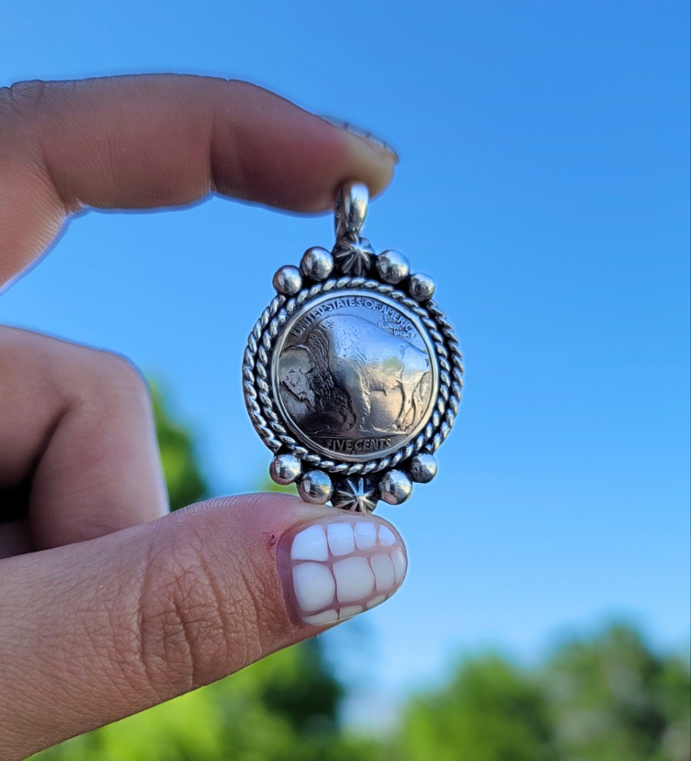 Domed Buffalo Nickel Pendant