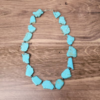 Thumbnail for Imitation Turquoise Slab Necklace